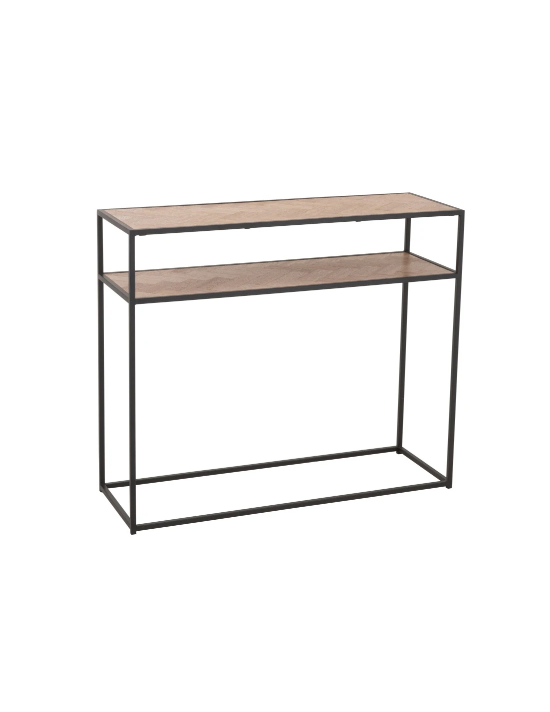 Console Zigzag Bois/Métal Naturel/Noir 1 Console Zigzag Bois/Métal Naturel/Noir