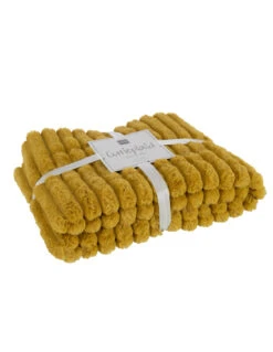 Coton Côtelé En Polyester Ocre