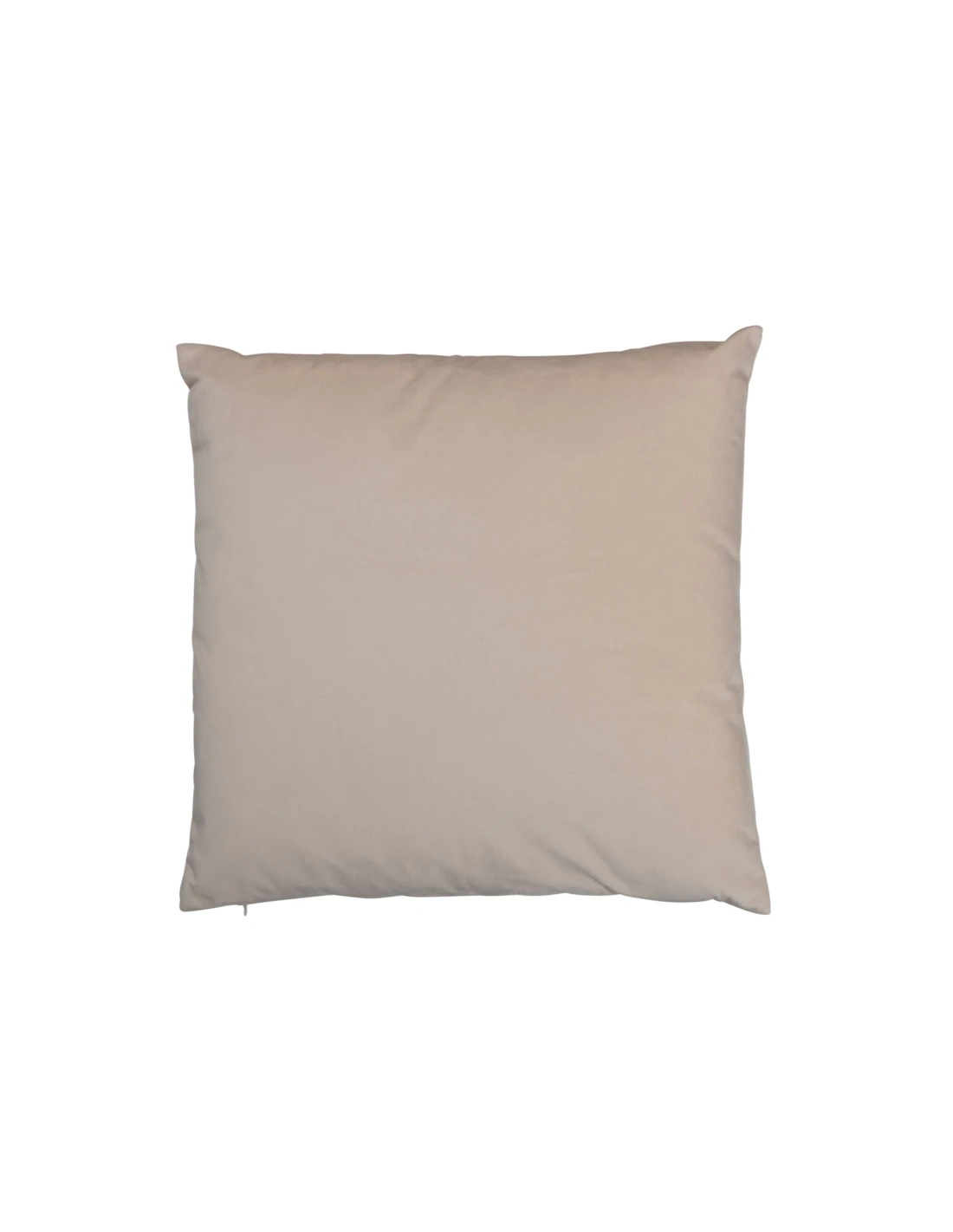 Coussin Carré En Velours Crème 1 Coussin Carré En Velours Crème