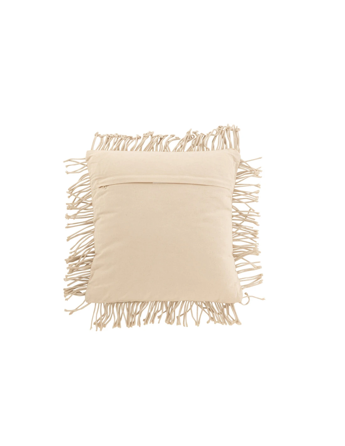 Coussin Confortable En Coton Beige Avec Motif Diamant 2 Coussin Confortable En Coton Beige Avec Motif Diamant – Image 2