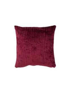 Coussin Ondulé Carré En Viscose Violet