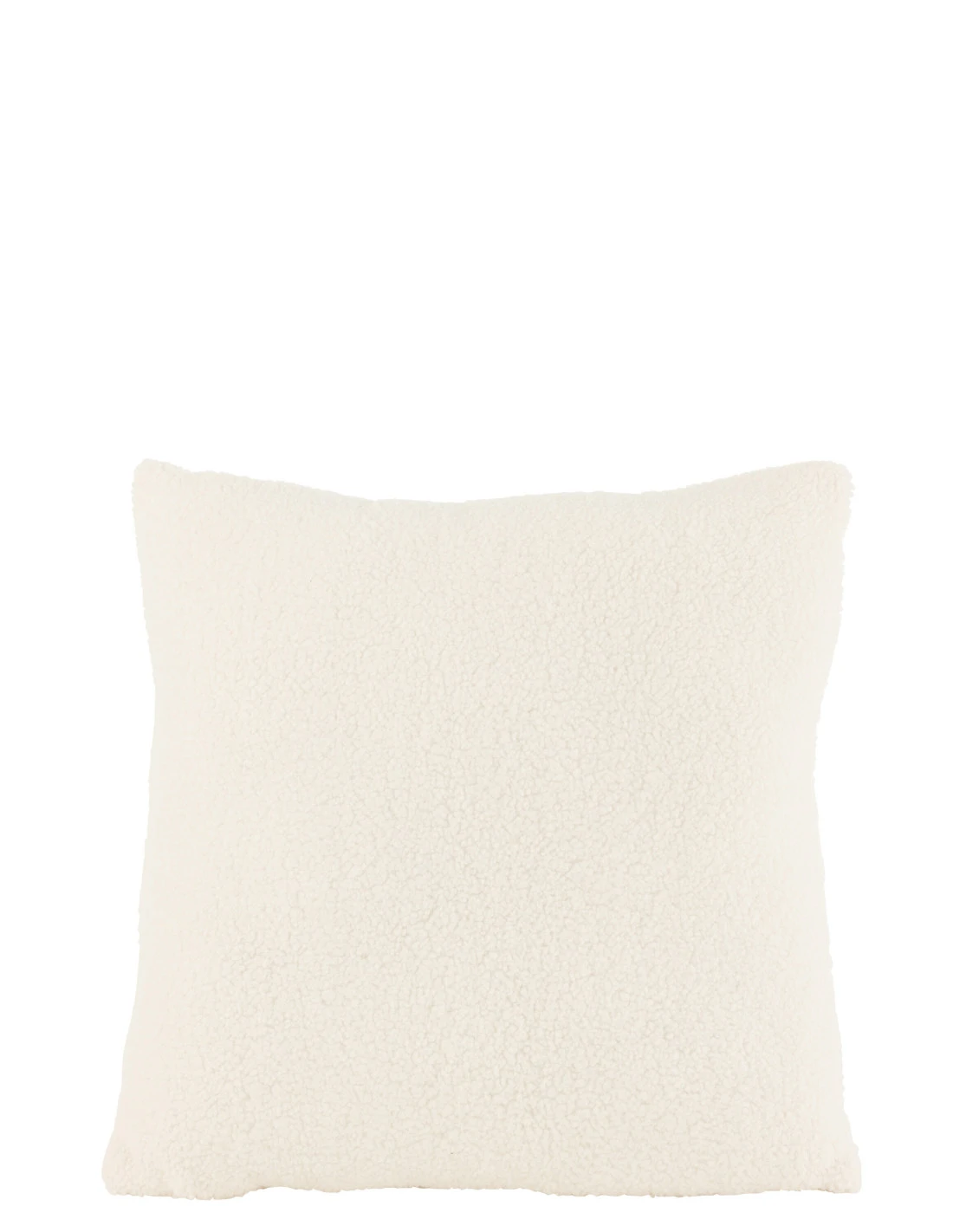 Coussin Teddy Bouclé Blanc 1 Coussin Teddy Bouclé Blanc