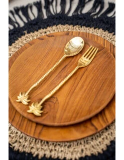 Cuillère Palmier - Or 6 Cuillère Palmier - Or -Magasin De Meubles De Qualité cuillere palmier or 2
