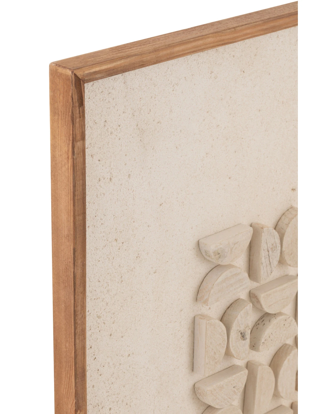 Décoration Murale En Bois De Pin/canvas Blanc Josh 2 Décoration Murale En Bois De Pin/canvas Blanc Josh – Image 2