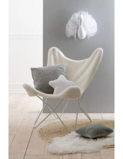 Décoration Murale En Peluche Cygne Blanc/argent -Magasin De Meubles De Qualité decoration murale en peluche cygne blancargentj line 3