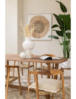 Décoration Murale Ibiza Cercle Toile/Peinture Crème/Blanc Grand -Magasin De Meubles De Qualité decoration murale ibiza cercle toilepeinture cremeblanc grandj line 3