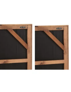 Décoration Murale Rob Pin Bois/Toile Blanc/Naturel Assortiment De 2 -Magasin De Meubles De Qualité decoration murale rob pin boistoile blancnaturel assortiment de 2j line 2