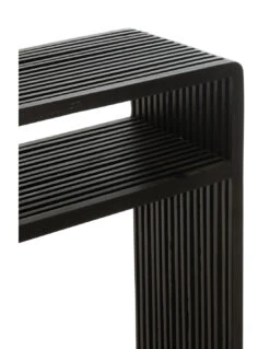 Ensemble De 2 Consoles Avec étagère En Teck Recyclé Noir 14 Ensemble De 2 Consoles Avec étagère En Teck Recyclé Noir -Magasin De Meubles De Qualité ensemble de 2 consoles avec etagere en teck recycle noirj line 5