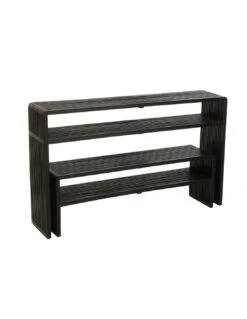 Ensemble De 2 Consoles Avec étagère En Teck Recyclé Noir 16 Ensemble De 2 Consoles Avec étagère En Teck Recyclé Noir -Magasin De Meubles De Qualité ensemble de 2 consoles avec etagere en teck recycle noirj line 7