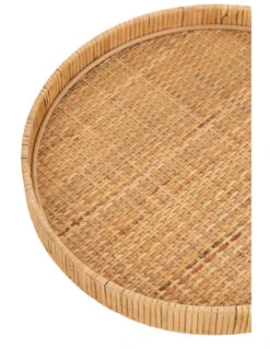 Ensemble De 2 Plateaux Ronds En Rotin Naturel -Magasin De Meubles De Qualité ensemble de 2 plateaux ronds en rotin naturelj line 2