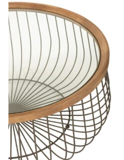 Ensemble De 2 Tables Basses Rondes En Métal/verre Noir -Magasin De Meubles De Qualité ensemble de 2 tables basses rondes en metalverre noirj linej line 2