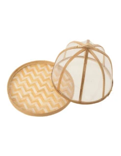 Ensemble De 3 Plateaux + Couvercle Alimentaire En Bambou Naturel/blanc -Magasin De Meubles De Qualité ensemble de 3 plateaux couvercle alimentaire en bambou naturelblancj line 3