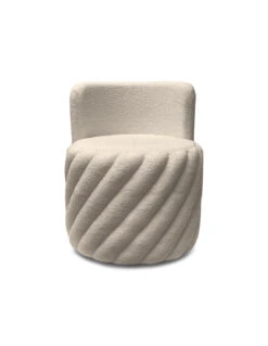 Fauteuil Alex Pivotant Teddy Beige