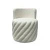 Fauteuil Alex Pivotant Teddy Blanc