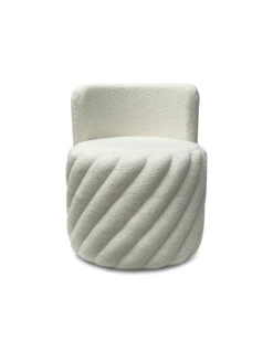 Fauteuil Alex Pivotant Teddy Blanc