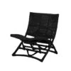 Bloomingville Fauteuil Baz Noir Rotin