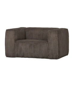 Fauteuil Bean Côtelé Marron -Magasin De Meubles De Qualité fauteuil bean cotele marron 2