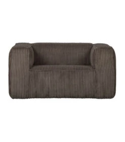 Fauteuil Bean Côtelé Marron