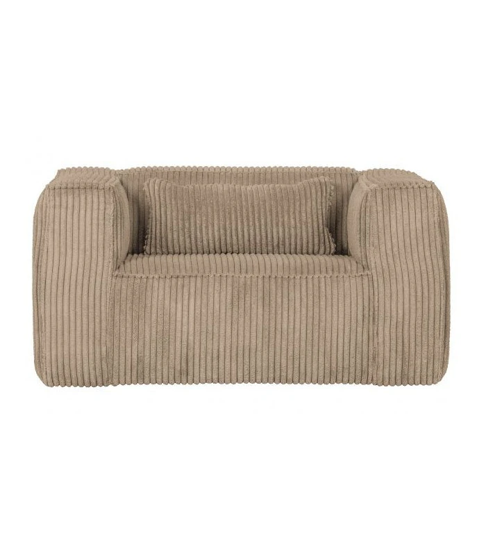 Fauteuil Bean Côtelé Travertin 2 Fauteuil Bean Côtelé Travertin – Image 2