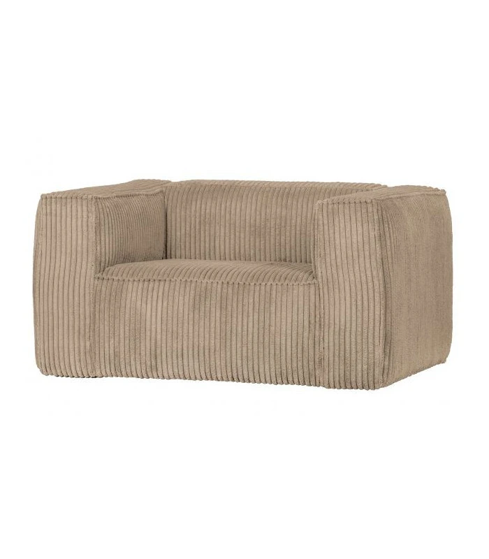 Fauteuil Bean Côtelé Travertin 3 Fauteuil Bean Côtelé Travertin – Image 3