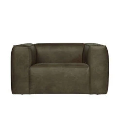 Fauteuil Bean Cuir Recyclé Army
