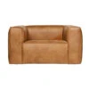Fauteuil Bean Cuir Recyclé Cognac