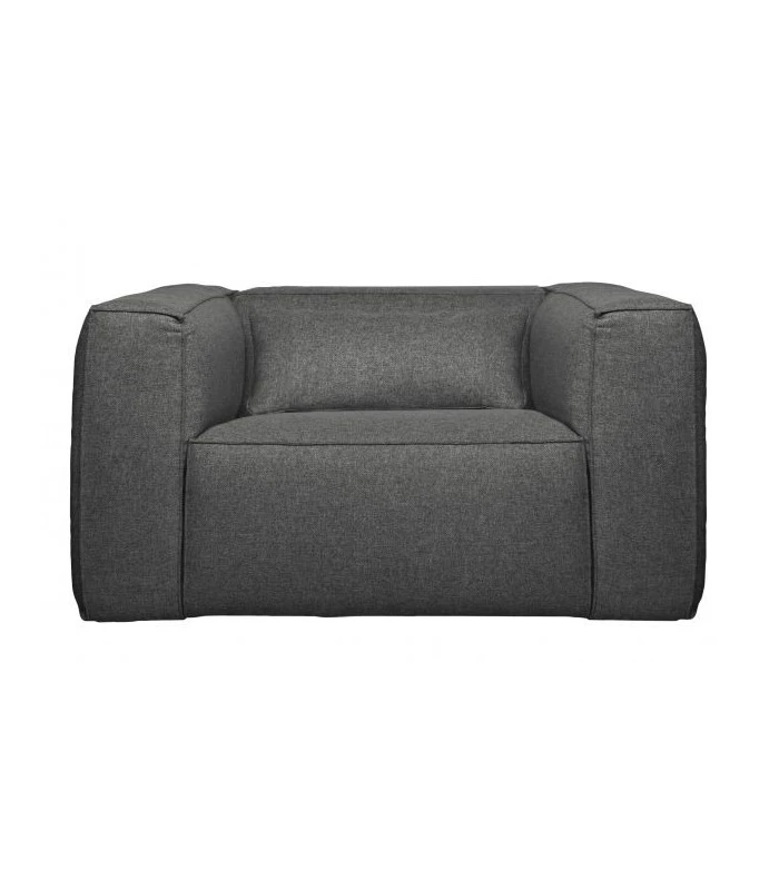Fauteuil Bean Tissu Gris Moyen 1 Fauteuil Bean Tissu Gris Moyen