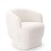Fauteuil Bona Bouclette Blanc