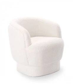 Fauteuil Bona Bouclette Blanc