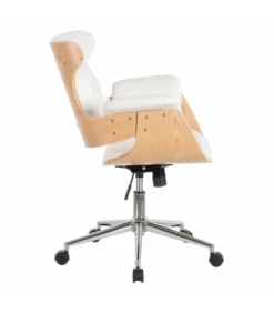 Fauteuil De Bureau Hestia Blanc -Magasin De Meubles De Qualité fauteuil de bureau hestia blanc 2