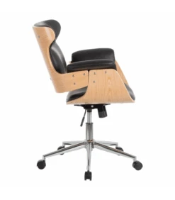 Fauteuil De Bureau Hestia Noir -Magasin De Meubles De Qualité fauteuil de bureau hestia noir 2