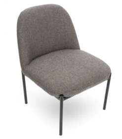 Fauteuil Derby Chevron Gris -Magasin De Meubles De Qualité fauteuil derby chevron gris 4