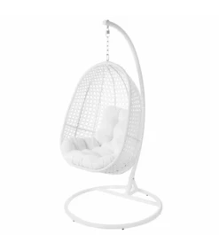 Fauteuil Dido Oeuf Suspendu Blanc + Support - Outdoor