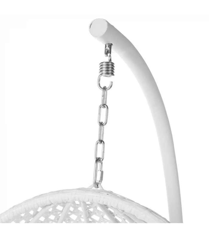 Fauteuil Dido Oeuf Suspendu Blanc + Support - Outdoor 6 Fauteuil Dido Oeuf Suspendu Blanc + Support - Outdoor – Image 6