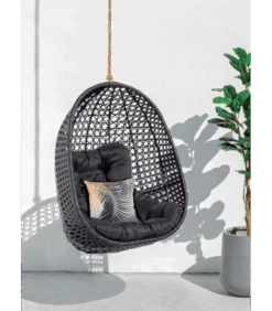 Fauteuil Dido Oeuf Suspendu Noir - Outdoor