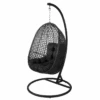 Fauteuil Dido Oeuf Suspendu Noir + Support - Outdoor