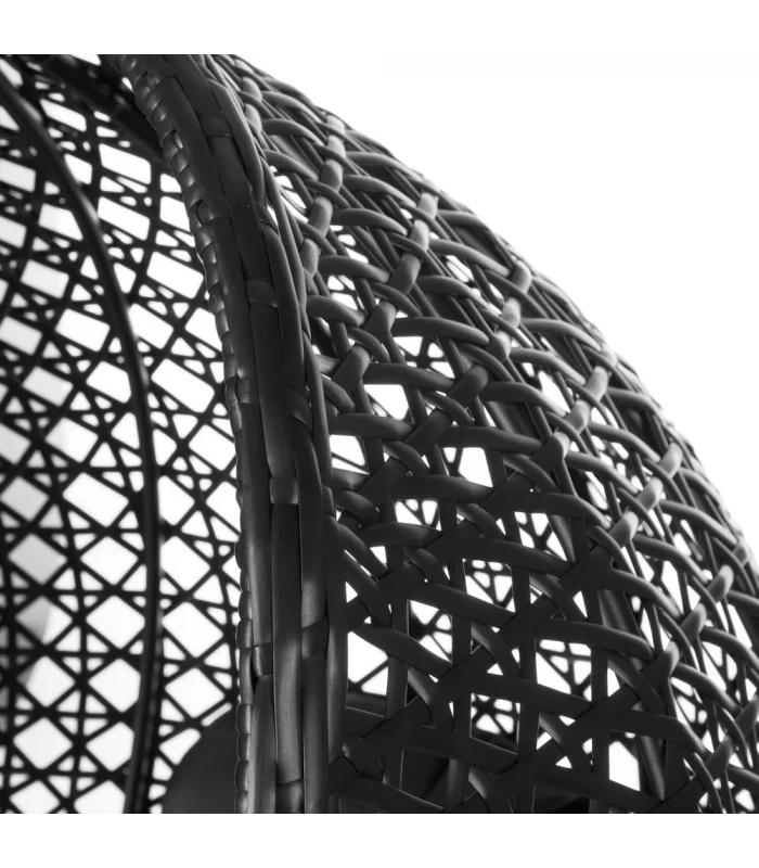 Fauteuil Dido Oeuf Suspendu Noir + Support - Outdoor 4 Fauteuil Dido Oeuf Suspendu Noir + Support - Outdoor – Image 4