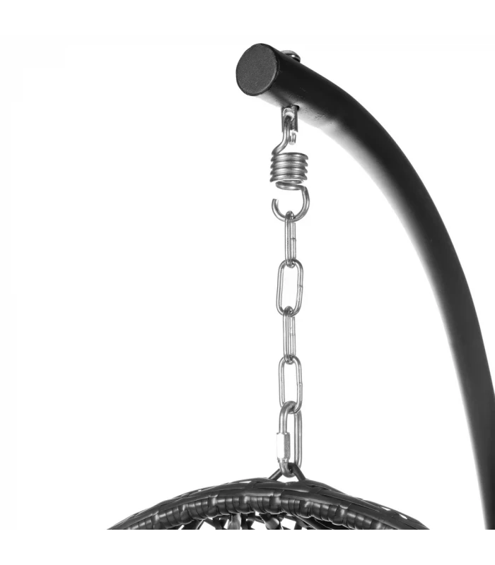 Fauteuil Dido Oeuf Suspendu Noir + Support - Outdoor 6 Fauteuil Dido Oeuf Suspendu Noir + Support - Outdoor – Image 6