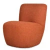 Fauteuil Eve Tissu Bouclette Rouille