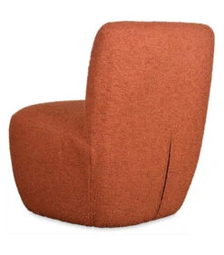 Fauteuil Eve Tissu Bouclette Rouille -Magasin De Meubles De Qualité fauteuil eve tissu bouclette rouille 2