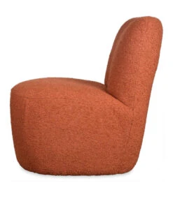 Fauteuil Eve Tissu Bouclette Rouille -Magasin De Meubles De Qualité fauteuil eve tissu bouclette rouille 3