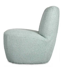 Fauteuil Eve Tissu Bouclette Bleu Vert Doux -Magasin De Meubles De Qualité fauteuil eve tissu bouclette vert doux 3