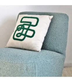 Fauteuil Eve Tissu Bouclette Bleu Vert Doux -Magasin De Meubles De Qualité fauteuil eve tissu bouclette vert doux 4