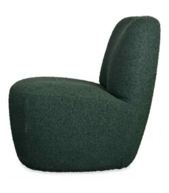 Fauteuil Eve Tissu Bouclette Vert Foncé -Magasin De Meubles De Qualité fauteuil eve tissu bouclette vert fonce 2