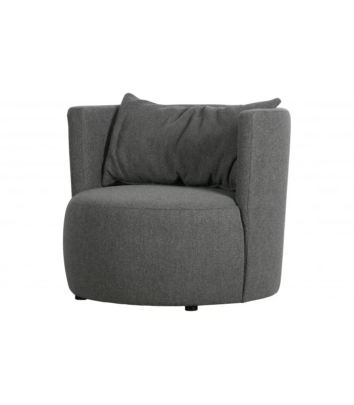 Fauteuil Explore Tissu Bouclé Gris Acier 2 Fauteuil Explore Tissu Bouclé Gris Acier – Image 2