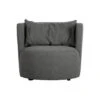 Fauteuil Explore Tissu Bouclé Gris Acier