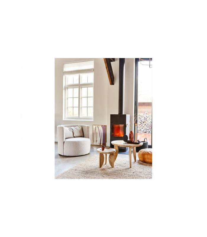 Fauteuil Explore Tissu Bouclé Naturel 6 Fauteuil Explore Tissu Bouclé Naturel – Image 6