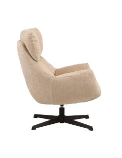 Fauteuil Léon Pivotant Naturel -Magasin De Meubles De Qualité fauteuil leon pivotant naturel 3