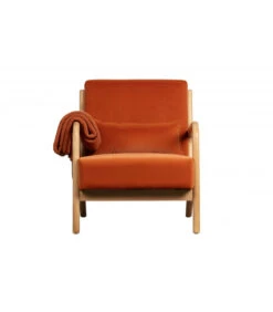 Fauteuil Mark Velours Orange -Magasin De Meubles De Qualité fauteuil mark velours melon 2