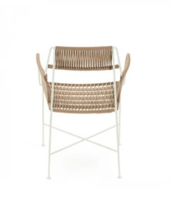 Fauteuil Moda Beige/Blanc -Magasin De Meubles De Qualité fauteuil moda beigeblanc 3